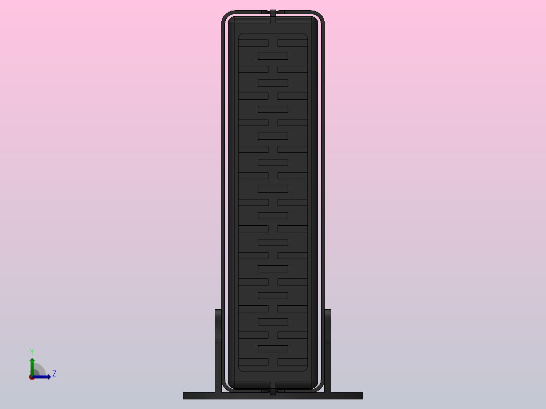 3.5英寸硬盘盒左视图