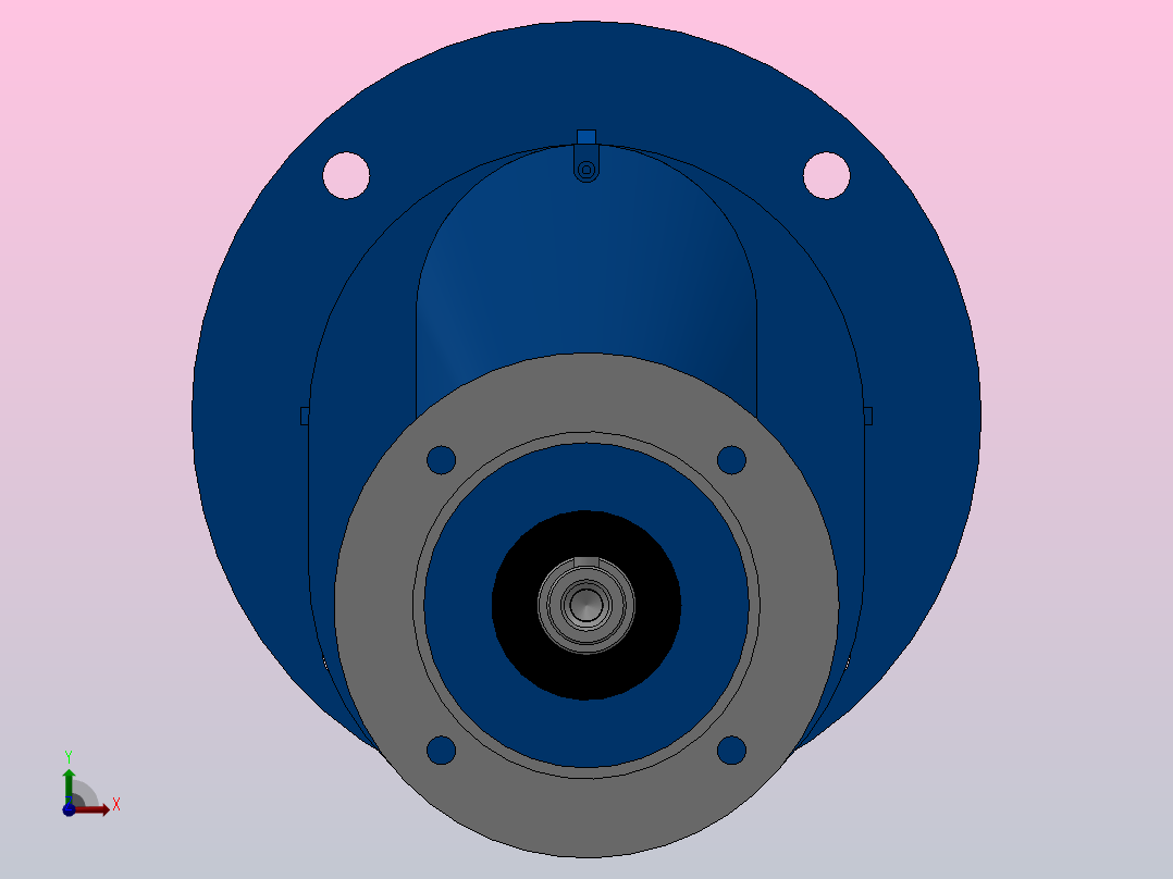 RXF67ZP斜齿轮减速机RXF67-1.6-M1-P100-Φ160前视图