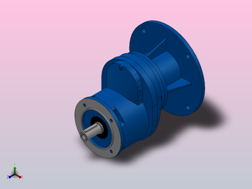 RXF67ZP斜齿轮减速机RXF67-1.6-M1-P100-Φ160正等轴测缩略图