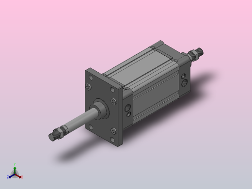 SED双轴复动型气缸SED 100×100-S