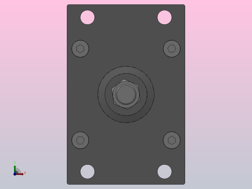 SED双轴复动型气缸SED 100×100-S前视缩略图