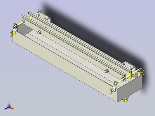 一款漏水回收槽3D图模型