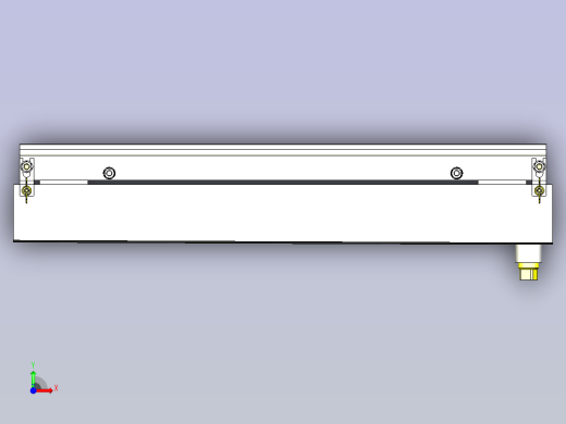 一款漏水回收槽3D图模型前视缩略图