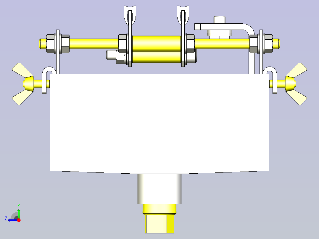 一款漏水回收槽3D图模型右视图