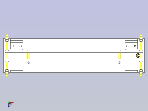 一款漏水回收槽3D图模型俯视缩略图