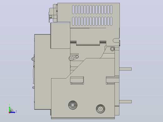 NA1-2000X-630-4P固定万能式断路器三维模型202208左视缩略图
