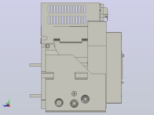 NA1-2000X-630-4P固定万能式断路器三维模型202208右视缩略图
