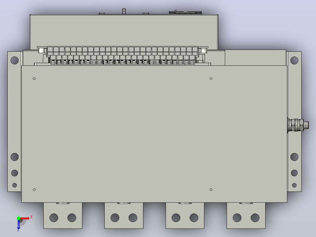 NA1-2000X-630-4P固定万能式断路器三维模型202208俯视图