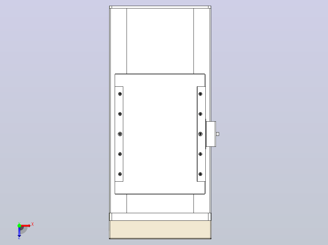 滚珠丝杠直线轴带导轨全封闭TPA-HCR-202D-2510C-L100-MP-Y-P75-N3俯视图
