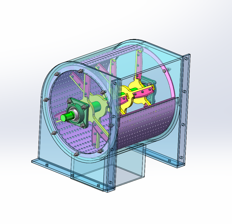 盘式秸秆饲料粉碎机设计（SW+CAD+说明书）