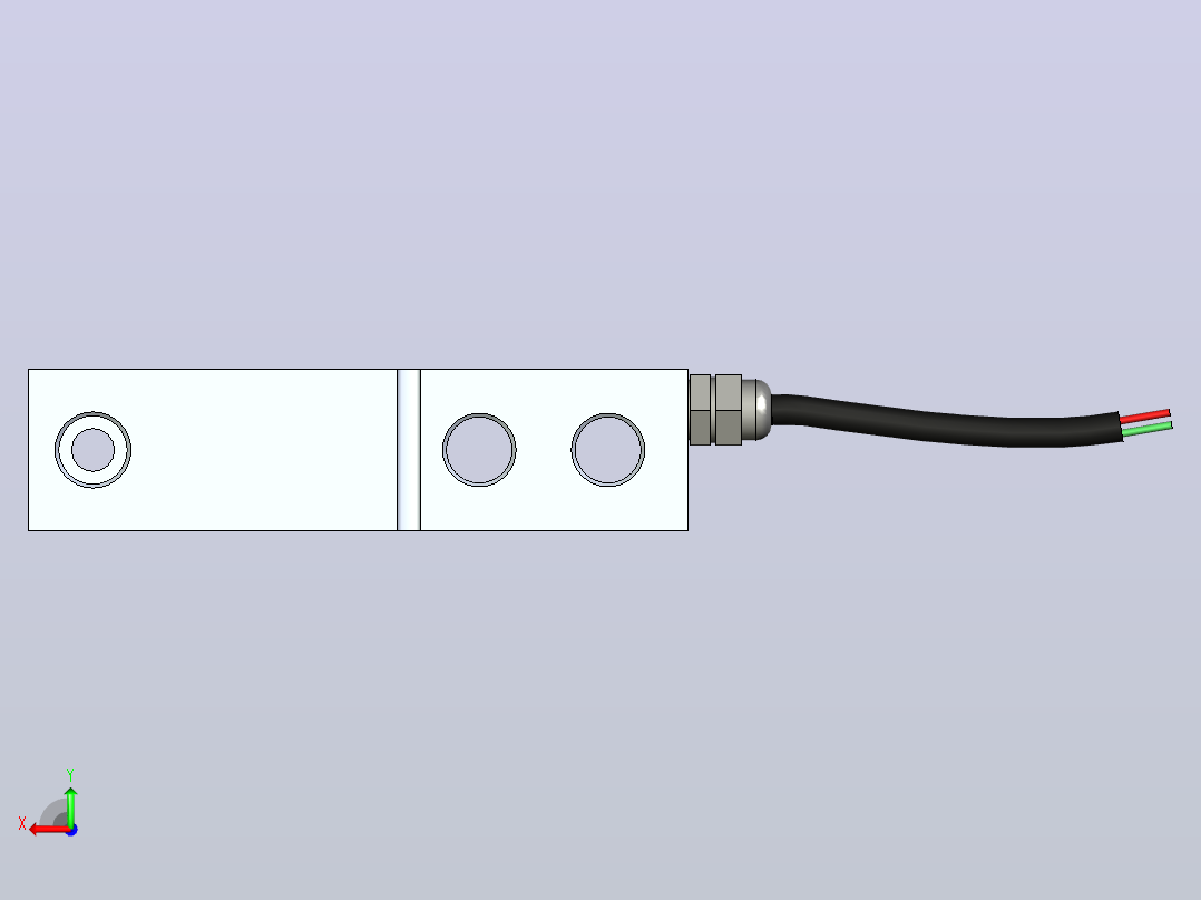 T-SB LAMA型称重传感器后视图