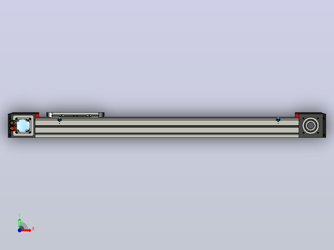 110x110mm毫米施耐德电气MAXH4BBN1000铝型材带齿皮带的线性运动装置前视图