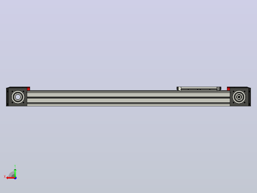 110x110mm毫米施耐德电气MAXH4BBN1000铝型材带齿皮带的线性运动装置后视图