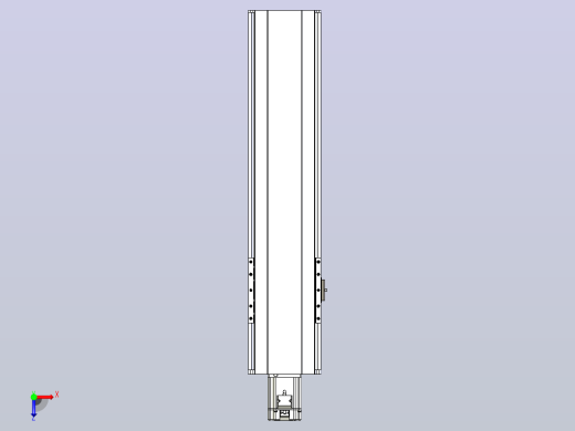 日规模组半封闭丝杆TPA-HNR-175D-2510C-L550-M-Y-P75-N3俯视缩略图