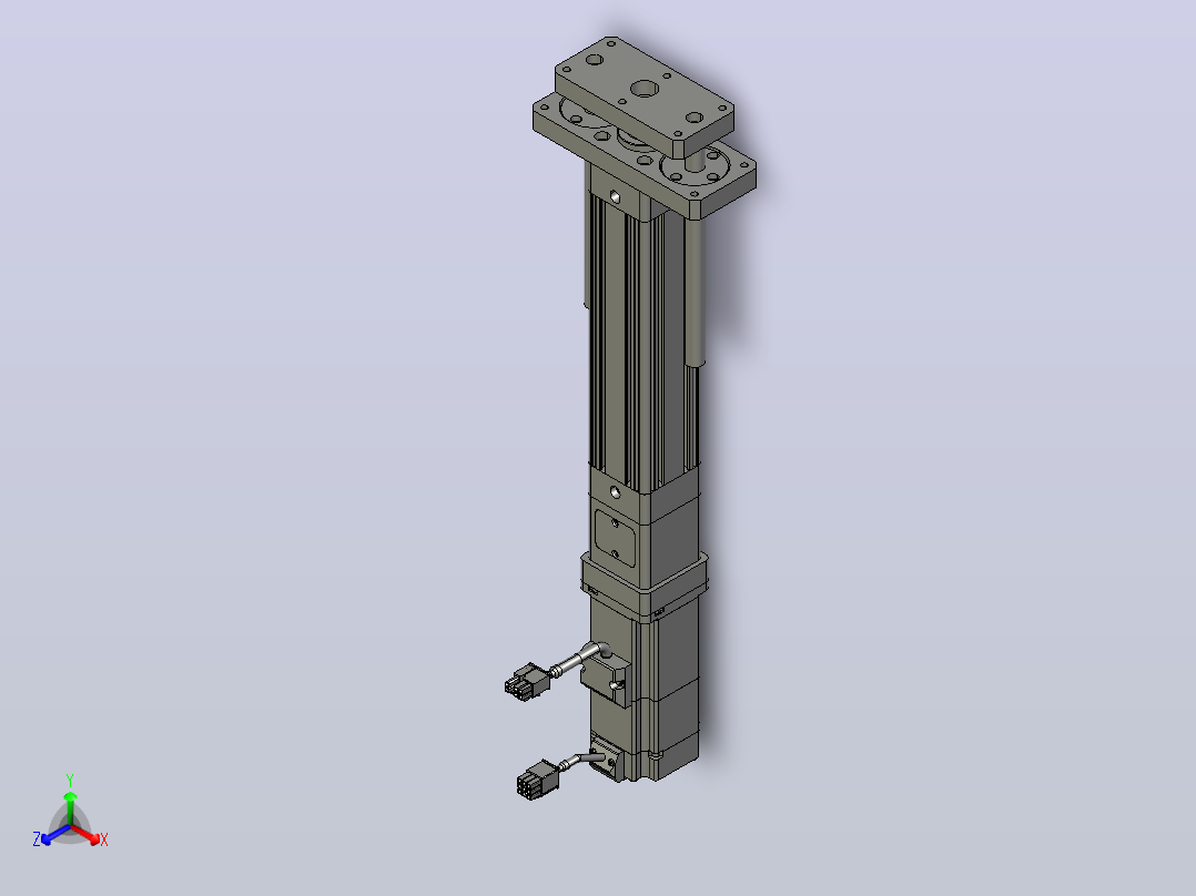 轻载电动缸TPA-ESR40-1210C-L100-M-QDX-W-P40-C3主视图