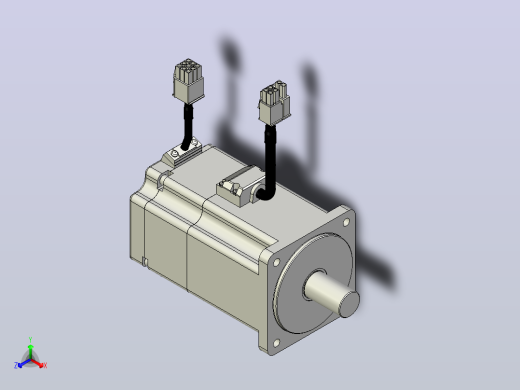 松下伺服电机 MATSUSHITA_MHMF082L1D22正等轴测缩略图