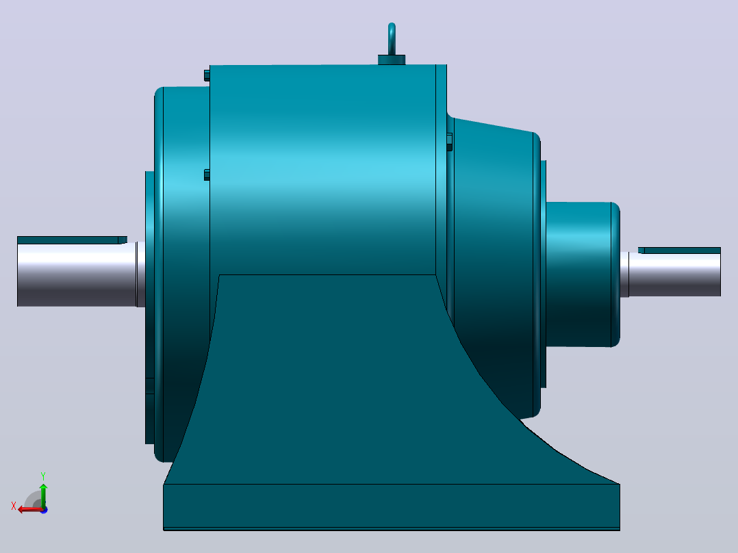 ADH卧式齿轮减速机[ADH-235-2-31-60]后视图