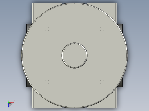 夹式气动蝶阀(单动)[1501300-000100]俯视缩略图