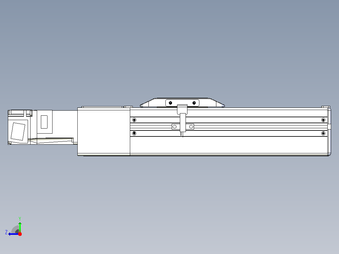 滚珠丝杠直线轴带导轨全封闭TPA-HCR-65S-1610C-L100-M-C-P10-N3右视图
