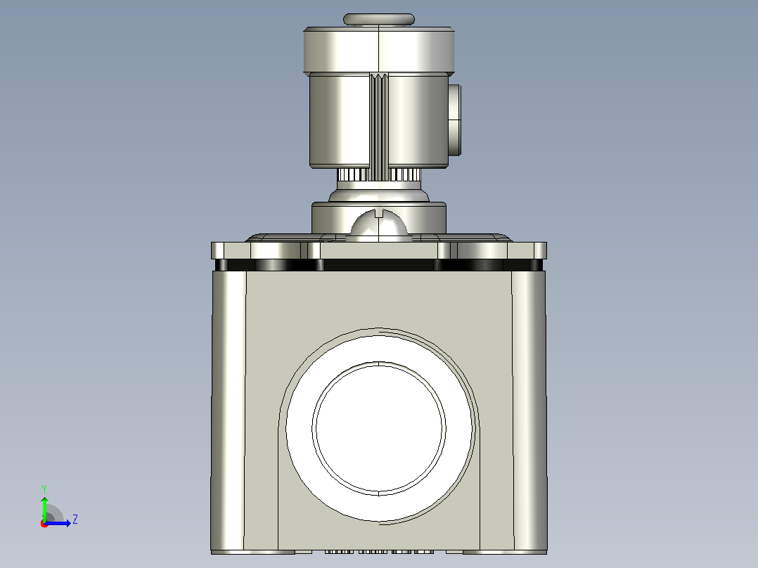 YBLX-K3_20S_B行程开关三维模型202104左视图