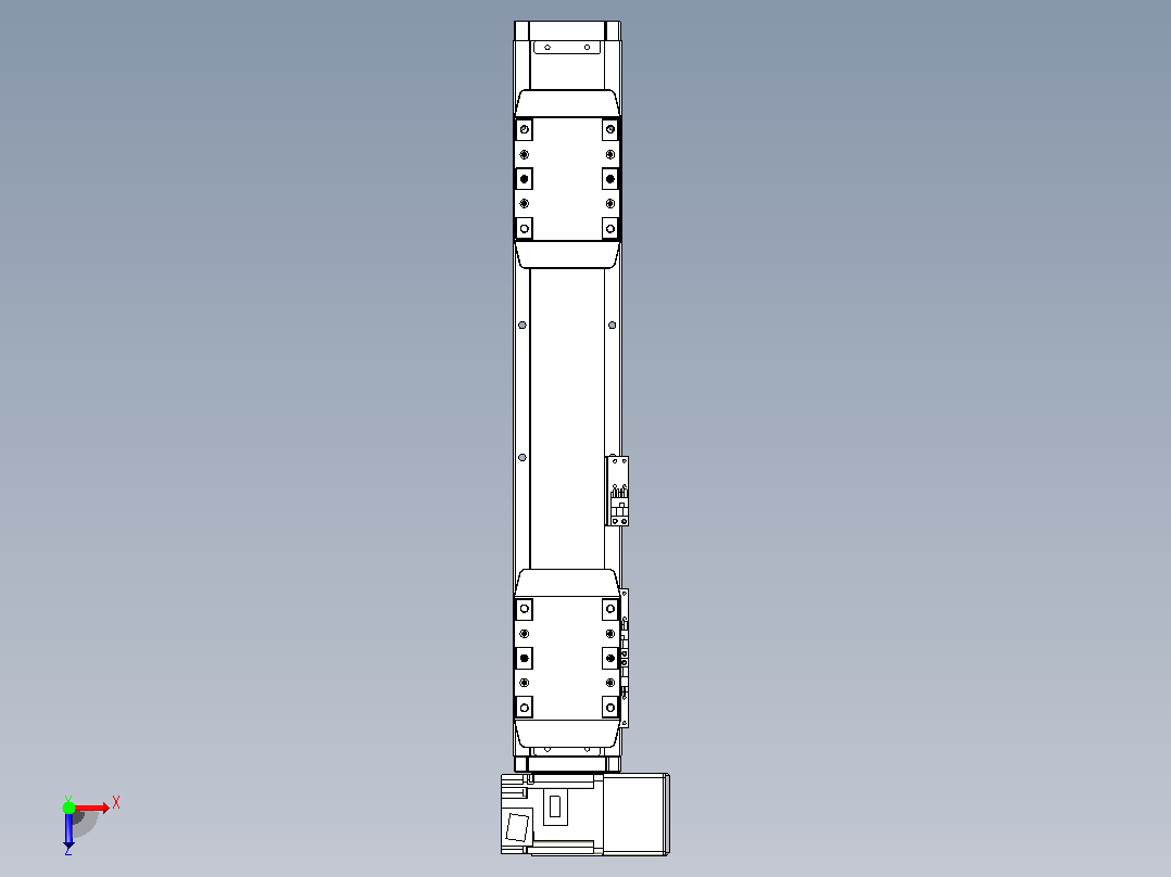 皮带直线轴双滑块型TPA-GCBS-80-P60-L100-RU-M20-N3俯视图