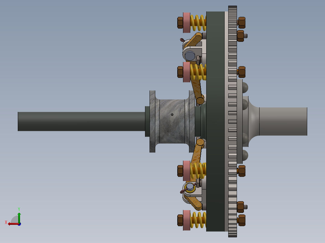 单片离合器SW2013后视图