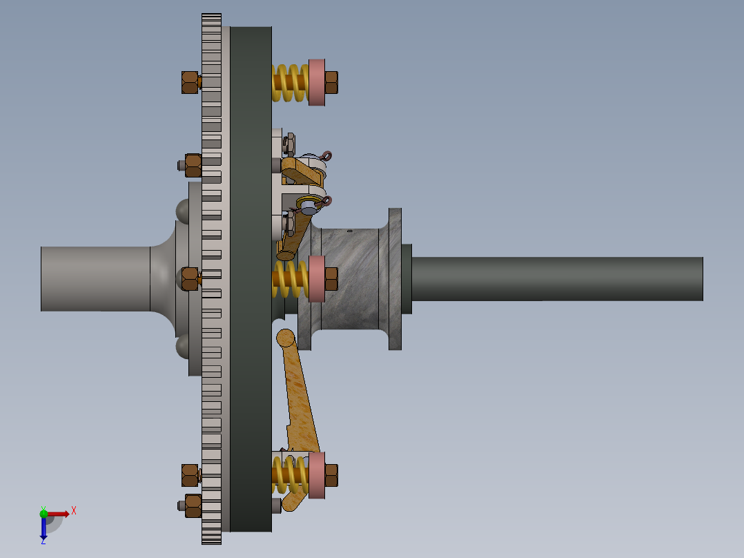 单片离合器SW2013俯视图