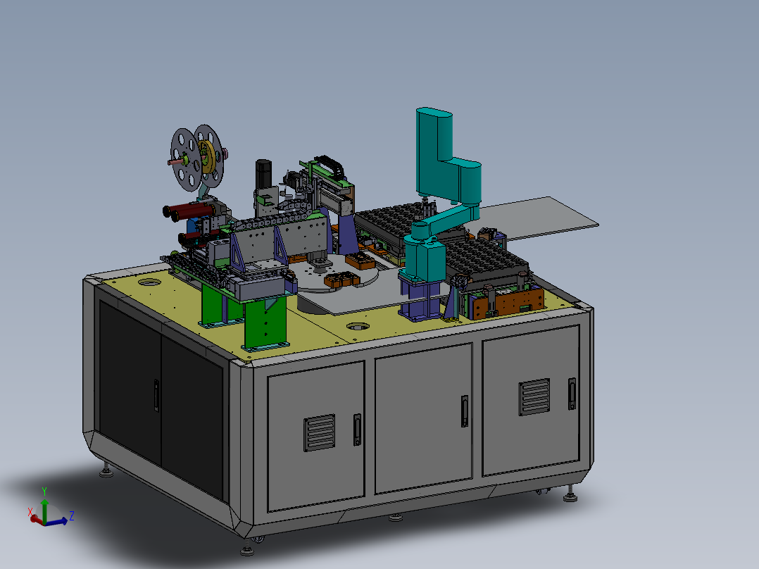 全自动上料贴膜组装一体机sw18可编辑