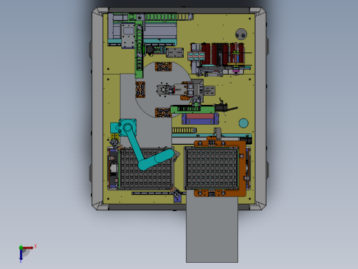 全自动上料贴膜组装一体机sw18可编辑俯视缩略图