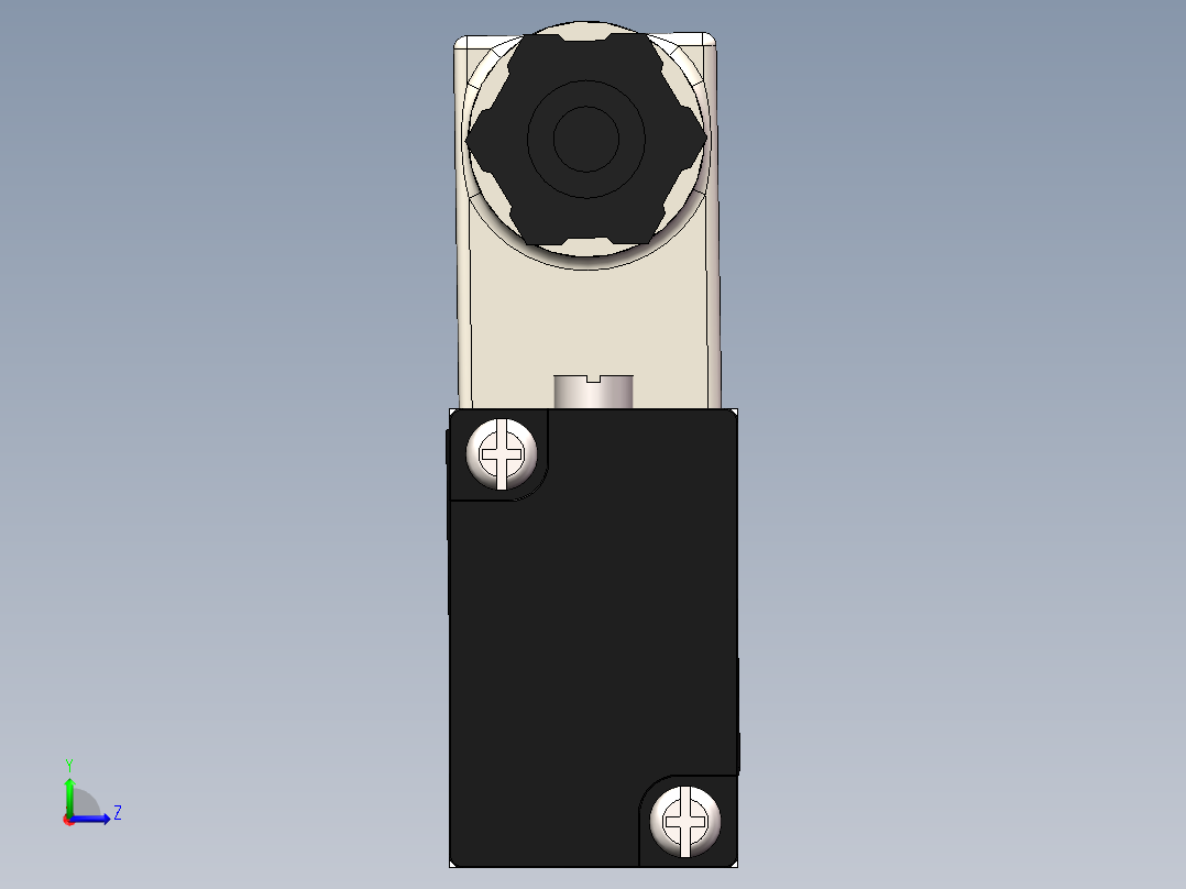 电磁阀4V210-08左视图