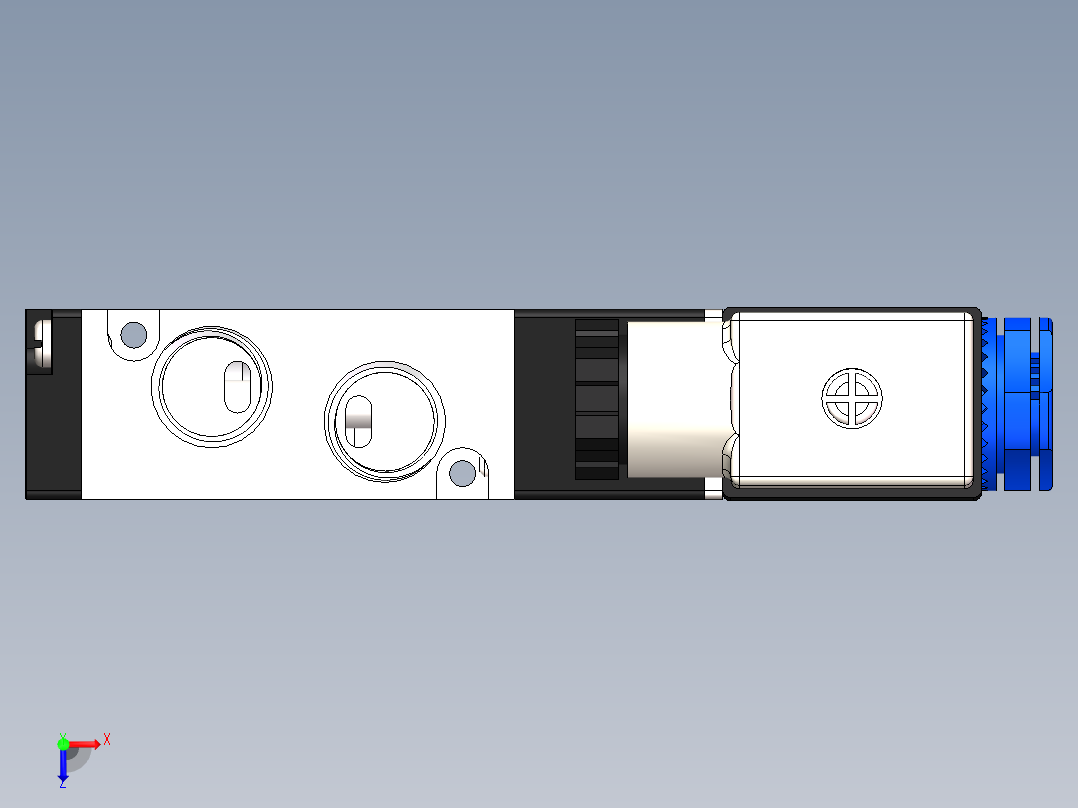 电磁阀4V210-08俯视图