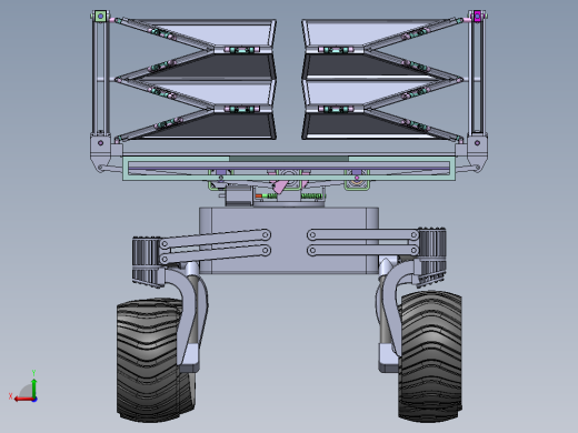 SURYA-PAAN折叠型月球车火星车3D数模图纸 Solidworks设计后视缩略图
