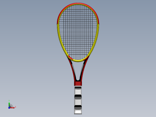 网球的球拍前视缩略图