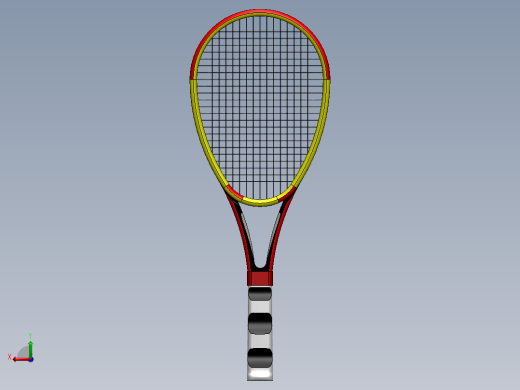 网球的球拍后视缩略图