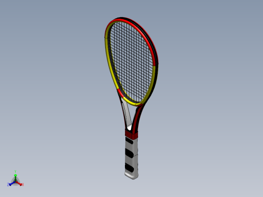 网球的球拍正等轴测缩略图
