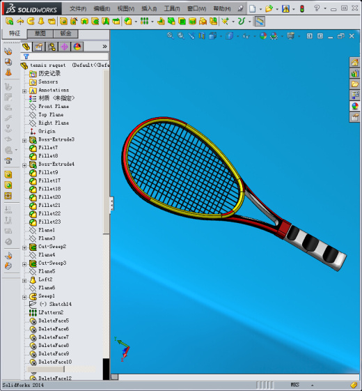 网球的球拍缩略图