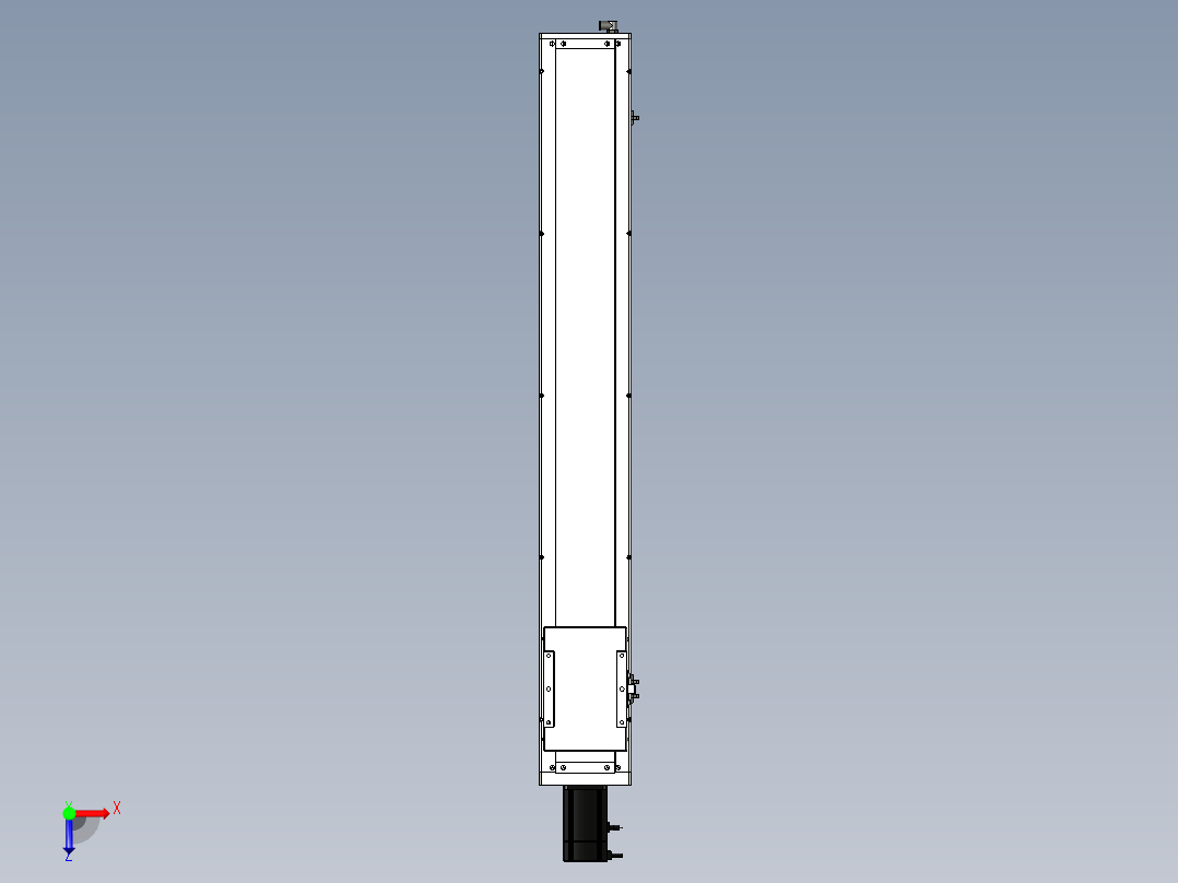 Toyo东佑达直线模组-ECH17-1050-BC-750W俯视图