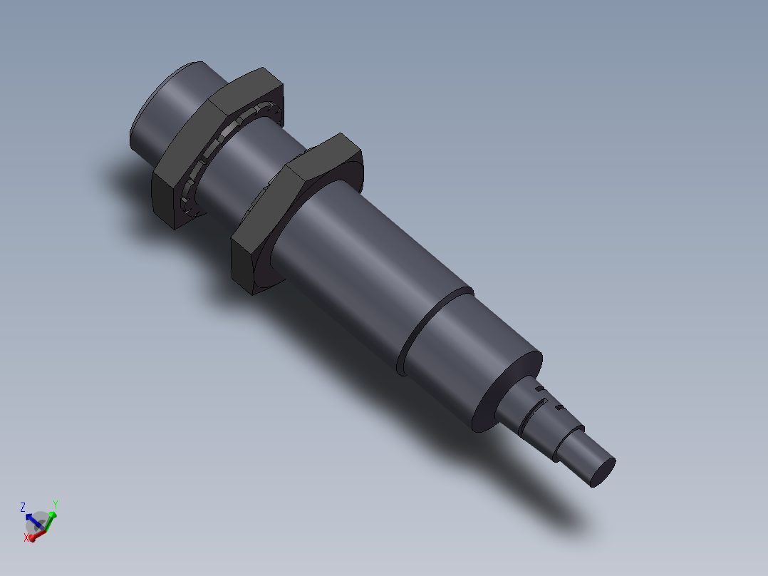 电感传感器KRMS12-1-2MM_STEP_AP203AP214主视图