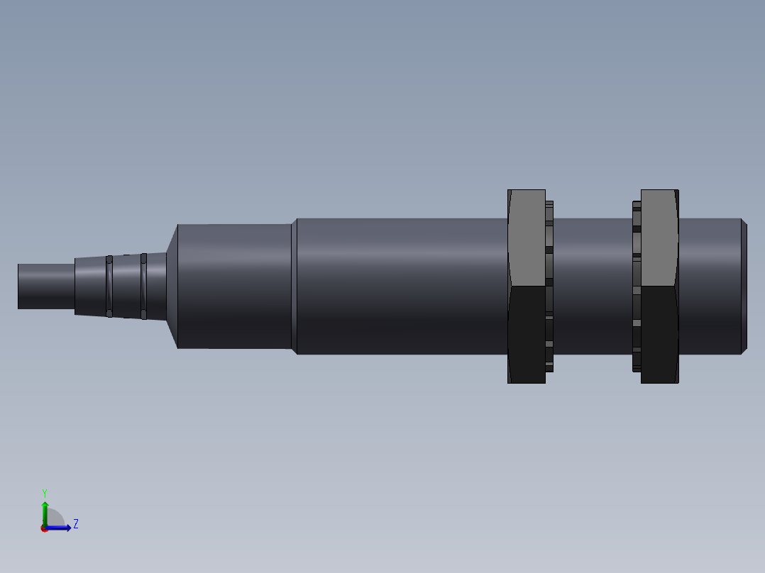 电感传感器KRMS12-1-2MM_STEP_AP203AP214左视图