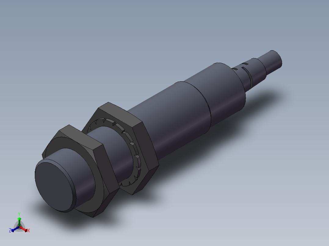 电感传感器KRMS12-1-2MM_STEP_AP203AP214正等轴测图