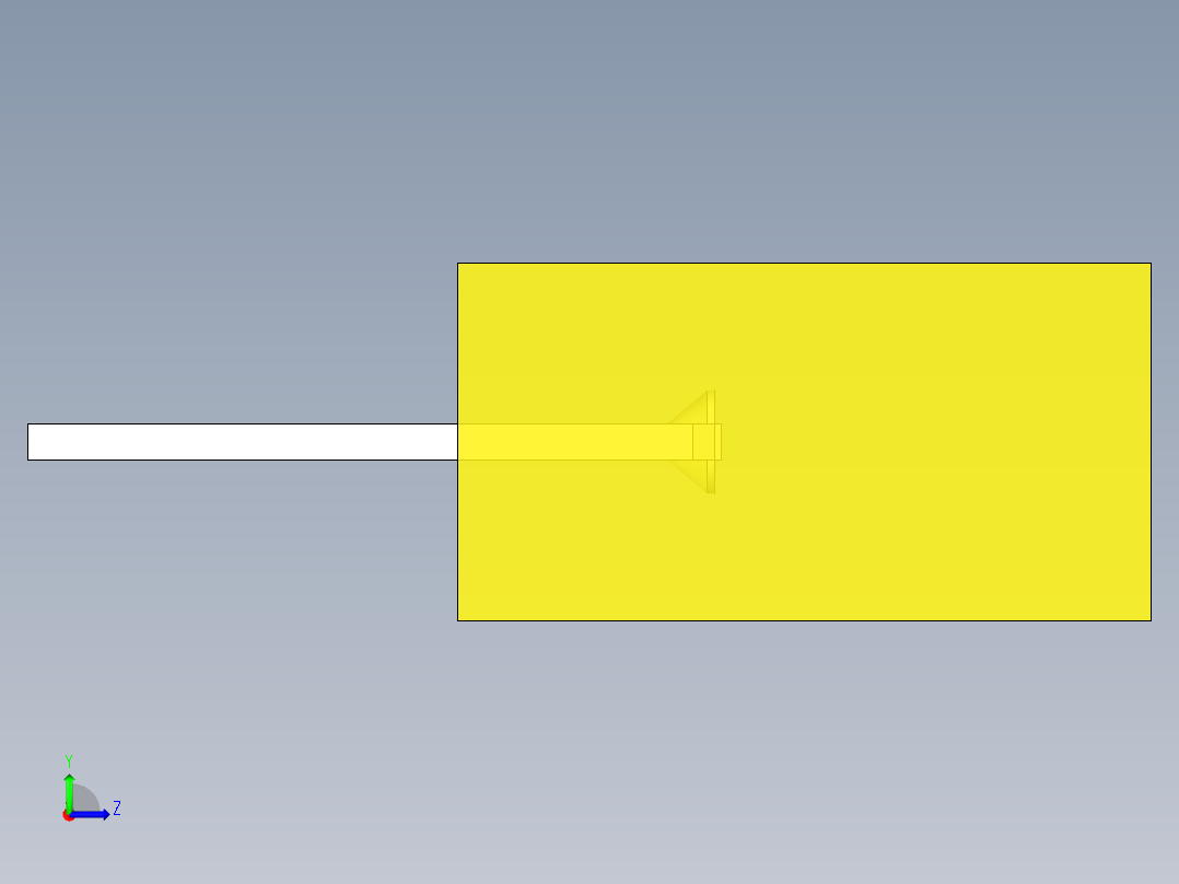 LED_Square_Amber_5x5x9.7mm左视图