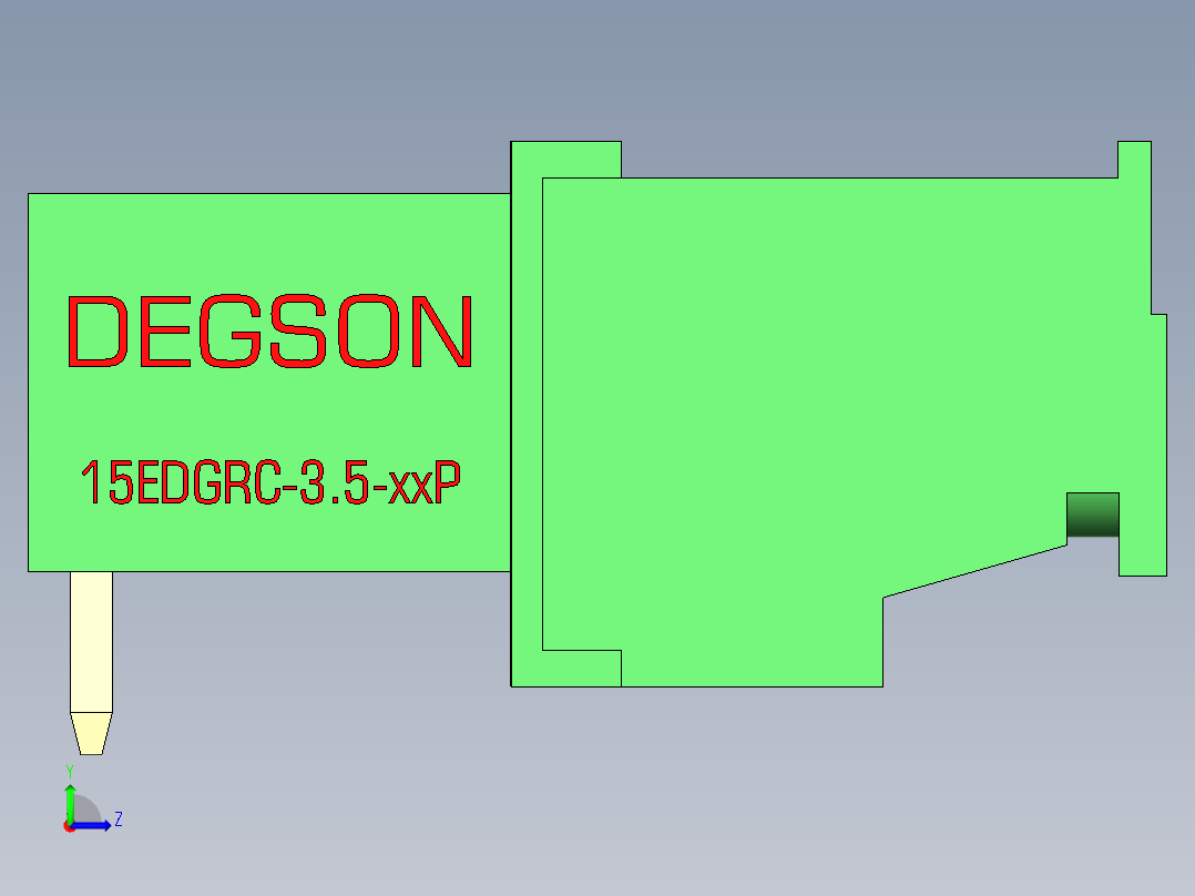 15EDG-3.5-08P-(H-Hhb)左视图