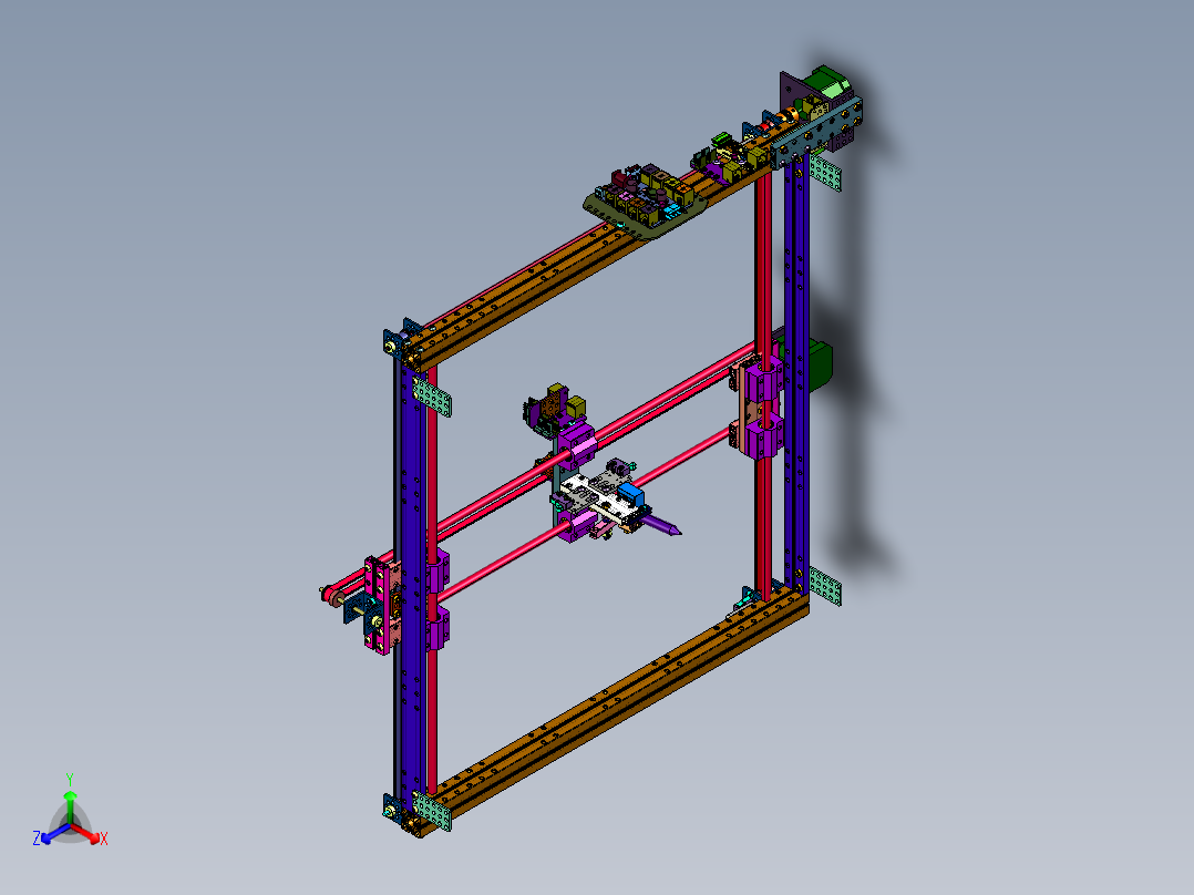 平面拟人书写机