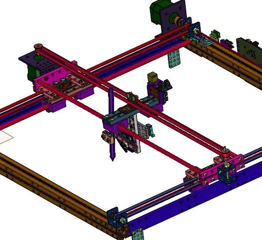 平面拟人书写机