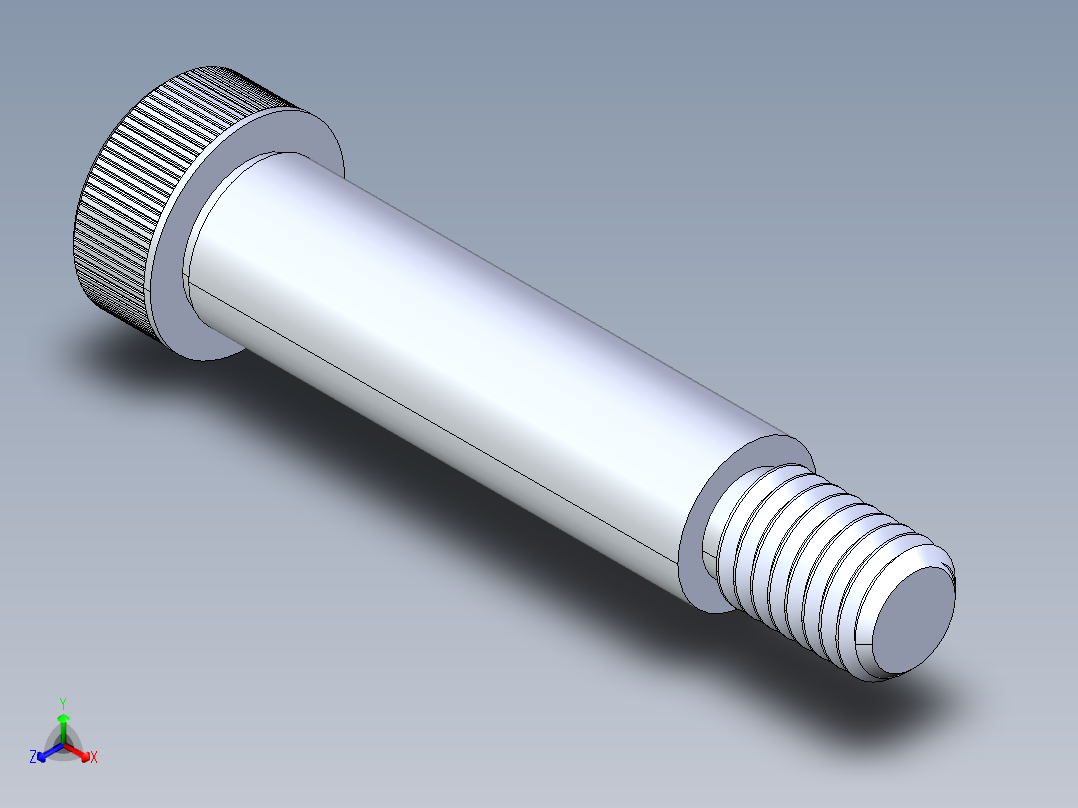 内六角螺螺栓-SB 0.500-13 x2.25主视图