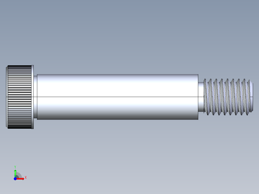 内六角螺螺栓-SB 0.500-13 x2.25前视图