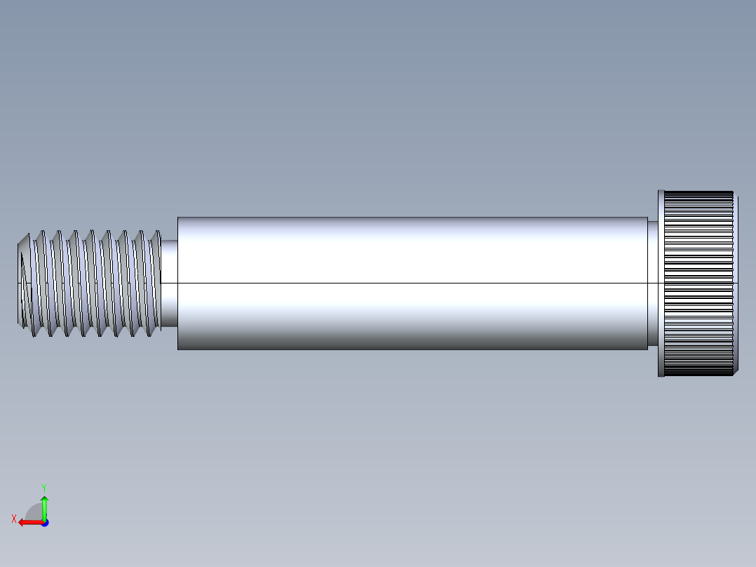 内六角螺螺栓-SB 0.500-13 x2.25后视图