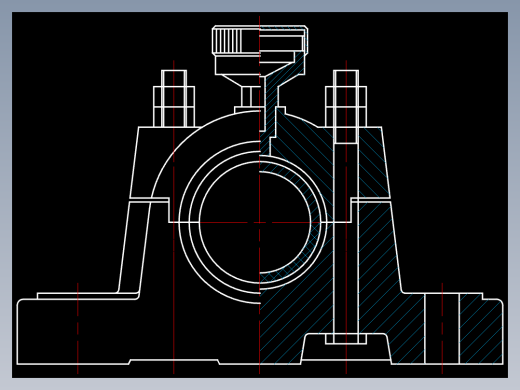 CAD格式机械制图二维100例练习-50 二维装配图(二)