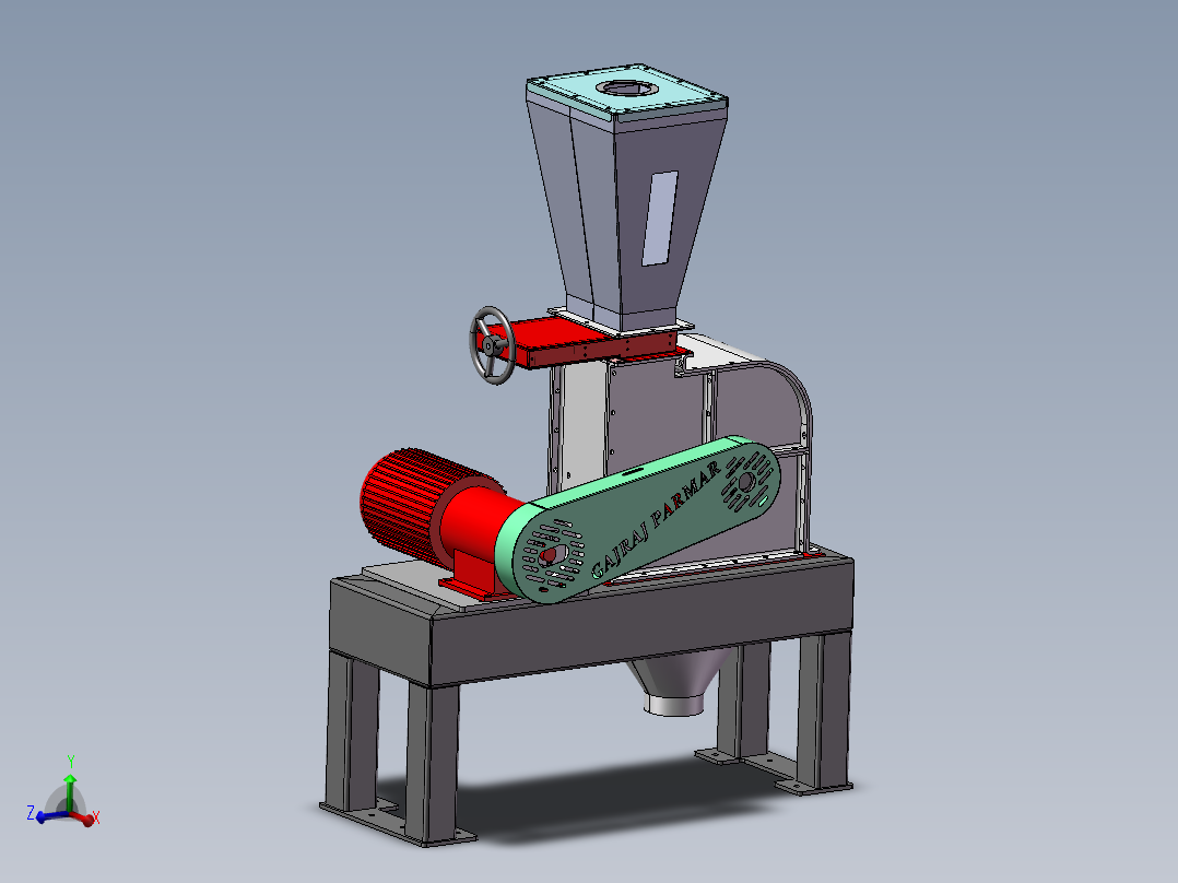 磨粉煤机主视图
