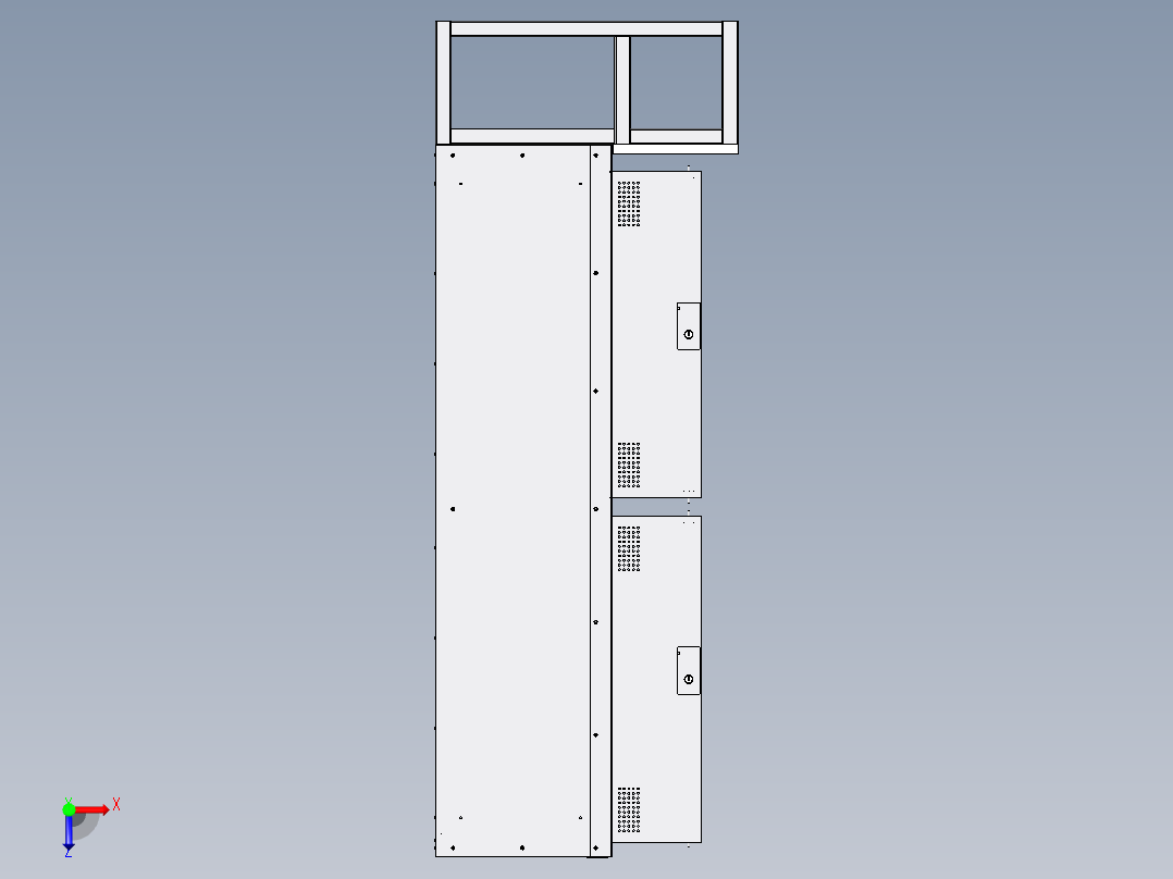 更衣室衣柜俯视图